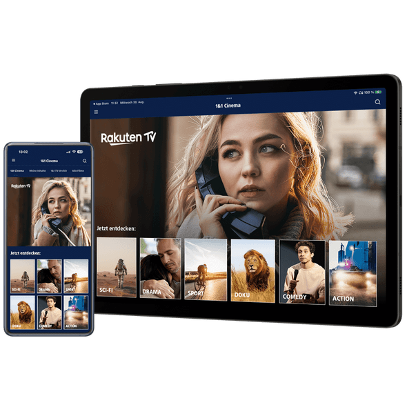 1und1 cinema auf tablet und smartphone | 1&1 1und1 cinema auf tablet und smartphone
